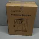 AYCHIRO 20 Bar Semi-Automatic Espresso Machine, Adjustable Espresso Machine with Pressure Gauge, Compact Espresso Maker with Steam Wand, Cup Warmer for Home & Office (Stainless Steel)