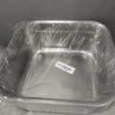 yeesport 2 Pcs Washing Up Bowls, Multi-Purpose Stainless Steel Dish Tubs for Sink, Large Square Containers for Kitchen, Vegetable Washing Basins, Sturdy Dishpans for Home