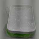 Legigo 10 Pack Green Seed Sprouter Trays- Soil-Free Cultivation Germination Tray, BPA Free Nursery Tray with Planting Paper for Indoors or Outdoors Sprouting Seeds, Grow Grass, Beans (Without Lids)