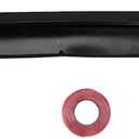 Ejoyous Universal Car Rear Trunk Spoiler, Rear Roof Trunk Spoiler Lip Tail Wing Rubber Glossy Black Anti Universal for Car
