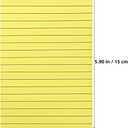 9 Pads Lined 50 Sheets Each 5.90X3.93 Inch Self Stick Note Pads Yellow Memo Pads for Office School Organization