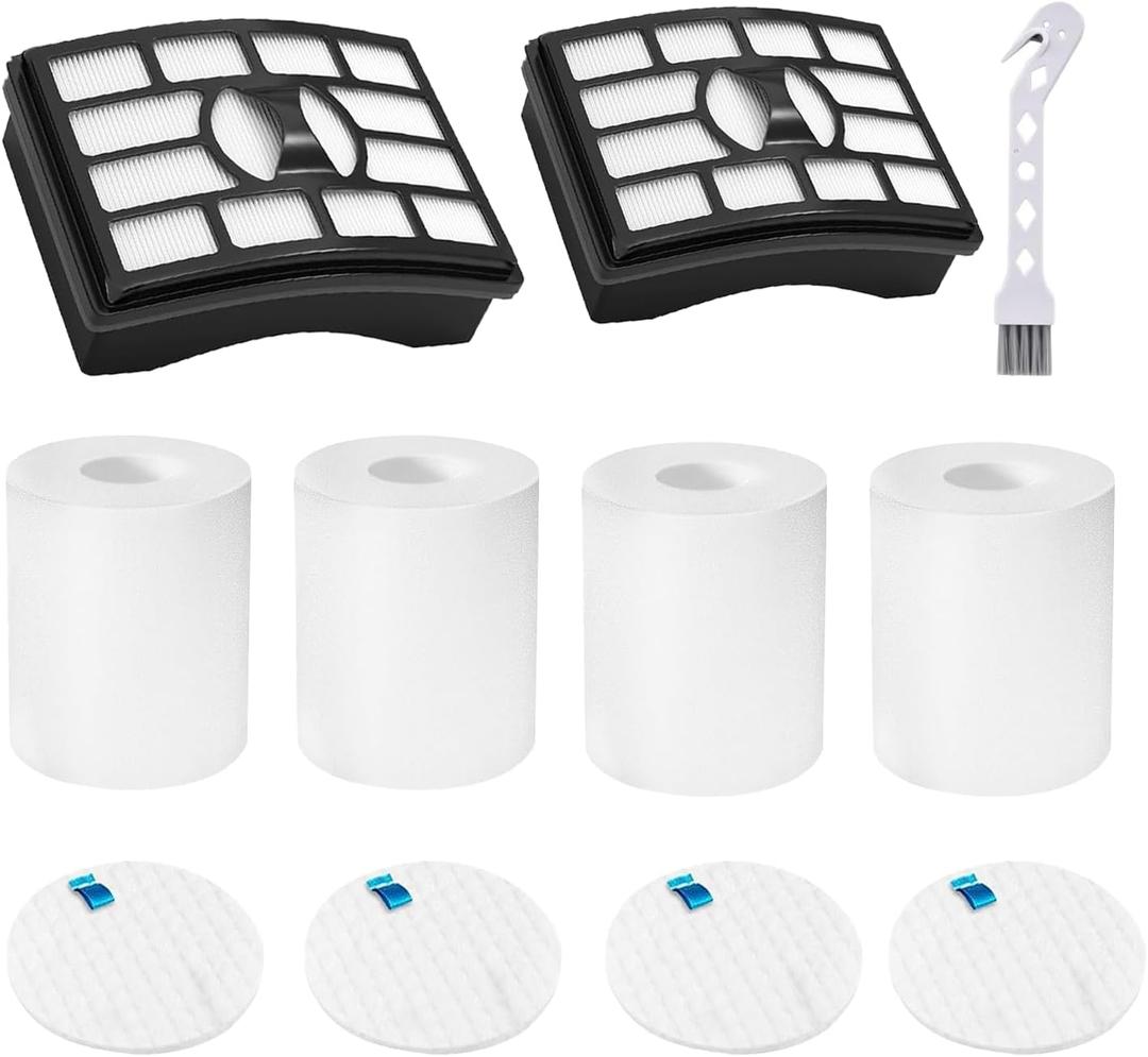 2+4 Vacuum Filter Replacement for Shark Rotator Pro Lift-Away NV500 Series  NV500, NV501, NV502, NV503, NV505, NV510, NV520, NV552, UV560, NV642, ZU780, ZU782, ZU785, Part # XFF500 XHF500