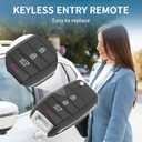 Keyless Entry Remote for Kia Sorento 2015-2020 433Mhz OSLOKA-910 4 Button Reusable | Control Replacement Car Key Fob 1 Pcs