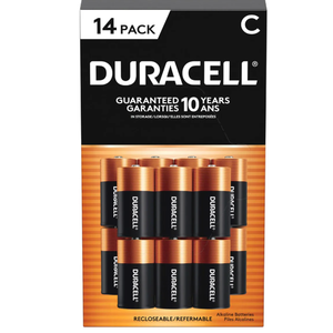 Duracell Coppertop C Batteries, 14 pack