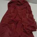 Ling's Moment 10Ft Burgundy Chiffon Like Table Runner with Silver Sparkle Wine Red Garnet Maroon Sheer for Wedding Reception Rustic Boho Wedding Party Bridal Shower Decor