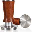 MATOW 58.5mm Espresso Hand Tamper, Dual Calibrated Spring Loaded Coffee Tamper with Stainless Steel Ripple Base, Pro-barista 30lbs Espresso Tamper with Red Rosewood Handle Fits 58mm Portafilter