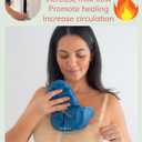 Breast Heating Pad & Cooling Gel Packs (x2) | Ice & Heat Therapy for Breastfeeding, Post Surgery Recovery, Mastectomy, Augmentation, Reduction | Hot & Cold