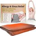 Allergy & Sinus Relief Blanket for Nasal Congestion, Sinus Pressure, Seasonal Allergies & Snoring  Natural Warm Therapy for Sinus Relief & Better Sleep (Gray)