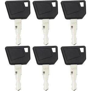 14607 Ignition Keys 701 45501 14707 14603 5755124 8035807 Replacement for J-CB 3CX Bo-mag Dynapac Te-rex Vibromax Bob-cat New Ho-lland Vo-lvo Mini Excavator (Pack of 6)