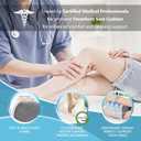 foverhom Memory Foam Knee Pillow,Orthopedic Leg Pillow for Sciatica Relief,Back Pain, Pregnancy, Leg Pain, Hip Pain and Sciatica Relief, Grey