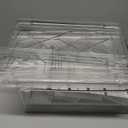 2 Pack Stackable Storage Drawers,Plastic Organizers Bins, Drawers Storage with Handles and Movable Dividers for Organization and Storage in Fridge,Dressers, Pantry, Kitchen Cabinets, Under Sink