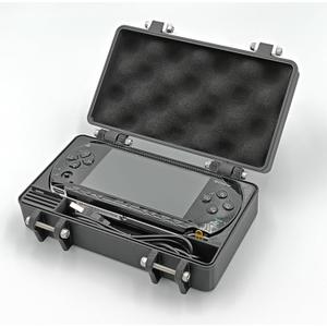 Rugged Protective Carrying Case for PSP 1000 - Holds 4 Games, 4 Memory Cards, USB Charging Cable