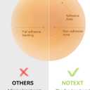 NOTEXT Reusable Silicone Nipple Covers - No Adhesive Center Pasties, Invisible Matte, Waterproof Sticky Bra with Bag