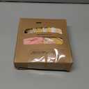 Muslin Baby Bibs 8 Pack, Baby Bandana Drool Bib for Drooling and Teething, Cotton Soft Absorbent for Girls Boys (Pinkish-orange Floral)