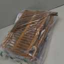 Greenual Teak Dish Drying Rack with Utensil Holder, 3 Tier Collapsible Dish Rack, Wooden Dish Racks for Kitchen Counter, Large Folding Drying Holder with Absorbent Dish Drying Mat