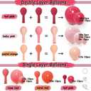 Pink and Rose Red Balloons Garland Double Stuffed Baby Pink Balloons Different Sizes Macaron Orange Latex Arch Kit for Birthday Baby Shower Wedding Anniversary Party Decorations