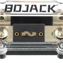 BOJACK 0/2/4 Gauge AWG in-Line ANL Fuse Holder with 300 Amp Fuse No Wire Terminals Needed Inline Fuse Holder with Insulating Cover, Automotive 4, 2, 0 Gauge Fuse Block (300A)