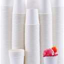 Turbo Bee 4 oz Paper Cups 300 Pack, Disposable Espresso Shot Cups, Small Coffee Tasting Cups, White Mini Paper Cups for Drink Samples, Espresso, Tea, Snacks, Office and Events