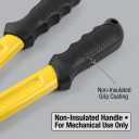 QWORK 4/0 Gauge Wire Cutter - Forged Steel Handle, Shear Action Cutter, 14" Stainless Steel Cable Cutter - Ideal for Battery & Welder Cables, Building Wiring, and SO Cord