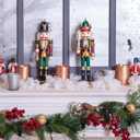 Thyle 100 Pcs Christmas Garland Hanger for Mantle Christmas Garland Hooks Wreath Ties Fireplace Stocking Holder for Xmas Wreath Door Frame Fireplace Mantle Stairways Decorations(Black)