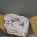 RIMELA Dorm Bed Skirt Twin XL 32 Inch Drop, Easy to Install Extra Long Wrap Around Elastic Dust Ruffle, White Bedskirt Solid Silky Fabric Machine Washable, Bedroom Decor