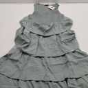 Zesica Women's Ruffle Bottom Dress Light Green L