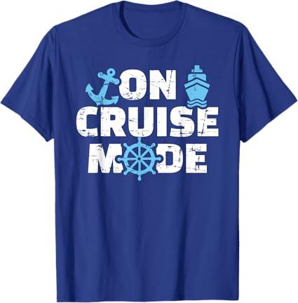 On cruise mode T-Shirt (Large, Royal Blue)