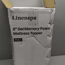 Linenspa Memory Foam Mattress Topper, Full Size - 2 Inch Gel Infused Memory Foam - Plush Feel - Cooling and Pressure Relieving - CertiPUR Certified