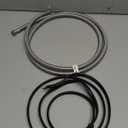 Eastman 6 Ft. Dishwasher Installation Kit, Braided Stainless Steel Supply Line with 3/8 Inch Compression Ends, 3-Prong Angled Power Cord, 48337N