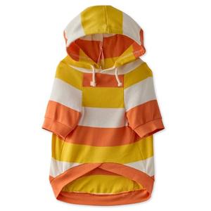 Pet Passion Rocky – The Original Lightweight Hooded Tee 100% Organic Cotton Dog Hoodie Pet Coat Sweater for All Sized Dogs, Candy Corn, Small (10-25 lbs)