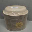 Celel 100 Pack 28 oz Oval Paper Bowls, PFAS-Free Disposable Oval Bowls for Nacho, Burrito, Taco Salads and Baked Potato, Mexican Party and Taco Bar Supplies