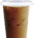 Plastic Cups with Strawless Sip Lids (100, 16 oz)