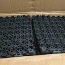 VEVOR Interlocking Tile 55PCS Black, Drainage Tiles 12" x 12" Splicing, Soft PVC Interlocking Drainage Floor Tiles, Non-Slip Drainage Holes for Restroom, Bathroom, Kitchen, Pool, Wet Areas