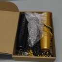 Dandat 24 Pcs Shot Glass on Beaded Necklace Graduation Accessories Disposable Mini Plastic Shot Cups for Graduation Party Accessories Bachelorette Birthday Wedding Festival Party Favor(Black, Gold)