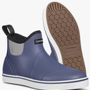 Men's Waterproof Deck Rain Boots - Anti-Slip Rubber Ankle Boots for men, ideal for Fishing and Boating, All-Season, Size 9