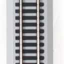 Bachmann Trains - Snap-Fit E-Z Track 9 Straight Track (4/card) - Nickel Silver Rail With Gray Roadbed - HO Scale, 8