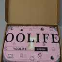 YOOLIFE Hanging Toiletry Bag for Women - Travel Toiletry Bag Makeup Bag, Portable Toiletries Cosmetic Bag, Airplane Travel Essentials - Letter T, Pink