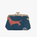 Signare Tapestry Double Pocket Change Pouch Kiss lock Coin Purse for Women