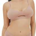 Organic Basics Women's Soft Touch Thong Underwear (Pink, XXL)