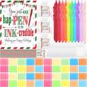 Marspark 201 Pcs Christmas Bulk Gift Set Employee Appreciation Team Gifts Bulk 10 Colors Notepads Gel Pens with Gift Bags Cards Twine Gifts Set for Xmas Coworkers Staffs Team Party Favors