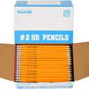 Rarlan Wood-Cased #2 HB Pencils, Pre-sharpened, 200 Count Bulk Pack