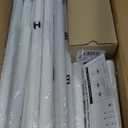 Goovilla Room Divider for Room Separation, Tension Curtain Rods No Drilling, 4-10ft(H) 28-70inch(W) Adjustable Temporary Privacy Wall Divider, Heavy Duty Freestanding Space Partition Separator, White