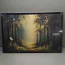Large Green Forest Wall Art for Living Room Tree Pictures Sunshine Big Wall 