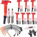 Amazon.com: GBTAD Set of 8 Ignition Coil Pack and Spark Plug Wires for 6.2L V8 2010-2017 Ford F250 F150 F350 E350 Super Duty Lobo Replaces UF631 UF639 Left Driver & Right Passenger : Automotive