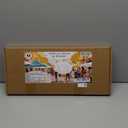 Acrylic Sticker Display Stand with Curved Pockets for Big 4'' Stickers- Brochure Holder with Customizable Space - On the Go Display Stands for Vendor Events - Ideal for Small Business Vendors (Medium)