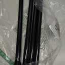 SIQUK 4 Pack Cupboard Bars Adjustable Spring Tension Rods Black Refrigerator Bar Extendable Rod for DIY Projects, 15.7 to 28 Inches