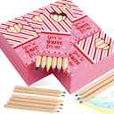 Tinlade 50 Pcs Valentines Day Gifts for Kids Classroom Mini Colored Pencils Bulk 3.5'' Coloring Drawing Pencil Valentine's Exchange Gift for School Valentines Day Party Favors for Boys Girls