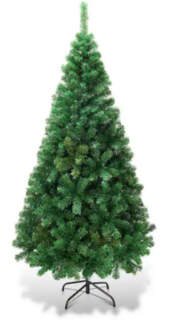 5 ft. Green PVC Hinged Xmas Pine Artificial Christmas Tree