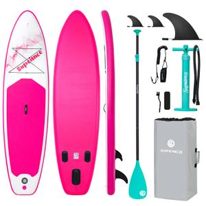 SUPEIMCO 10'6" Inflatable Stand Up Paddle Board - Upgraded Hot Melt Tech, Anti-Slip EVA Deck, Full Accessories for All Skill Levels (Adults & Youth)