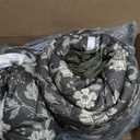 Dinjoy Comforter Set Queen Size Boho, Reversible Olive Green Bedding Floral
